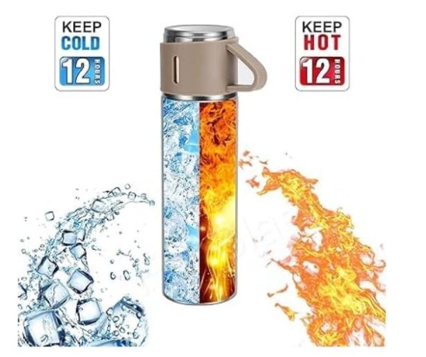 Steel Thermo 500ml Vacuum Insulated Bottle Water Flask - Image 3